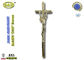 Zamak chéo và crucifix kẽm hợp kim quan tài trang trí tang lễ phụ kiện D007 55 * 17 cm