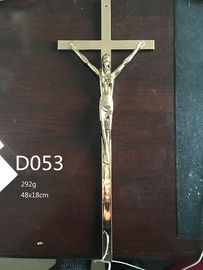 Vàng đồng kim loại chéo Crucifix quan tài trang trí D053 Min Qty 2000pcs