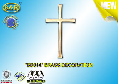 Ref. BD014 Brass Cross Tombstone Vật Liệu Trang Trí Hợp Kim Đồng Brass Trang Trí