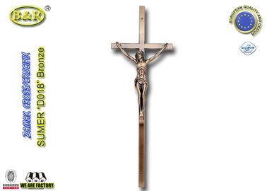 Ref No D018 màu Đồng Zamak chất liệu thập giá và crucifix tang lễ phụ kiện