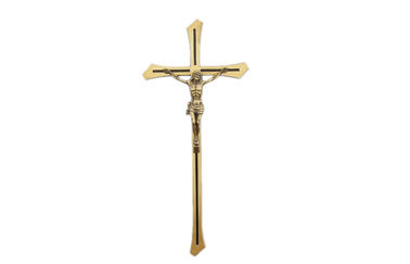 Brass trang trí cho tombstone crucifix chéo 400 * 180 mét BD001