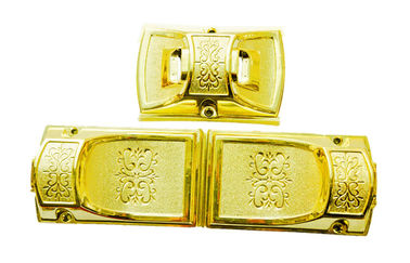 Golden Color Casket Phần cứng C008 / Phụ kiện quan tài góc với thanh thép