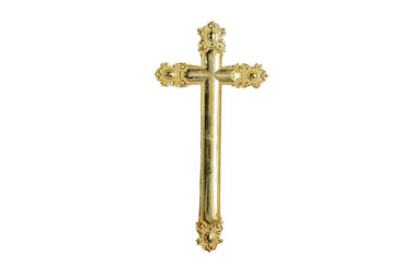 Chữ thập màu vàng và cây thánh giá tang lễ trang trí DP021