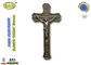 Croix Chéo Và Crucifix Với Chúa Giêsu Trong Zamac 40 * 16 cm D026A màu đồng cổ zamak quan tài trang trí