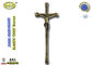 Quan tài trang trí zamak crucifix D056 màu đồng kích thước 39 * 15 cm kích thước